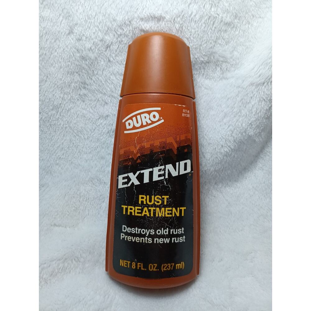 DURO Extend Rust Treatment Bottle 1983 VTG HTF Advertising Collectible Brown OG